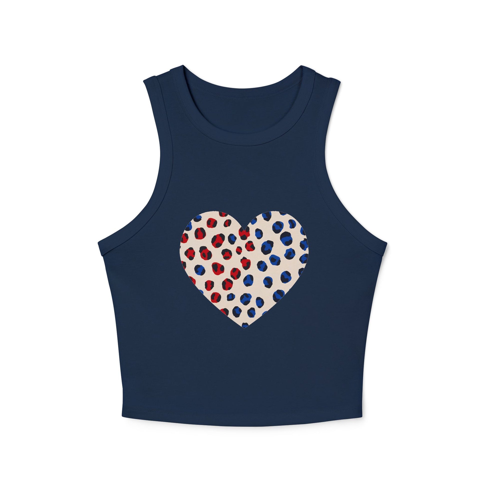 4th of July Cheetah Print Women's Micro Rib Tank Top