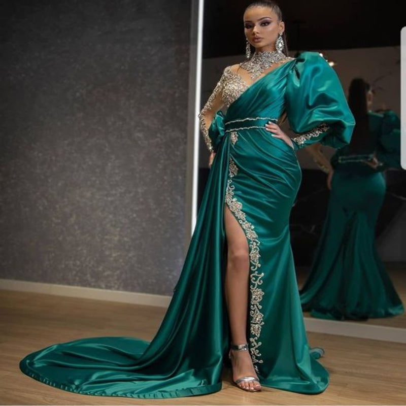 Elegant Fishtail Evening Gown