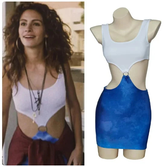 Jolie Pretty Woman Julia Roberts Cosplay Dress - Halloween 2025
