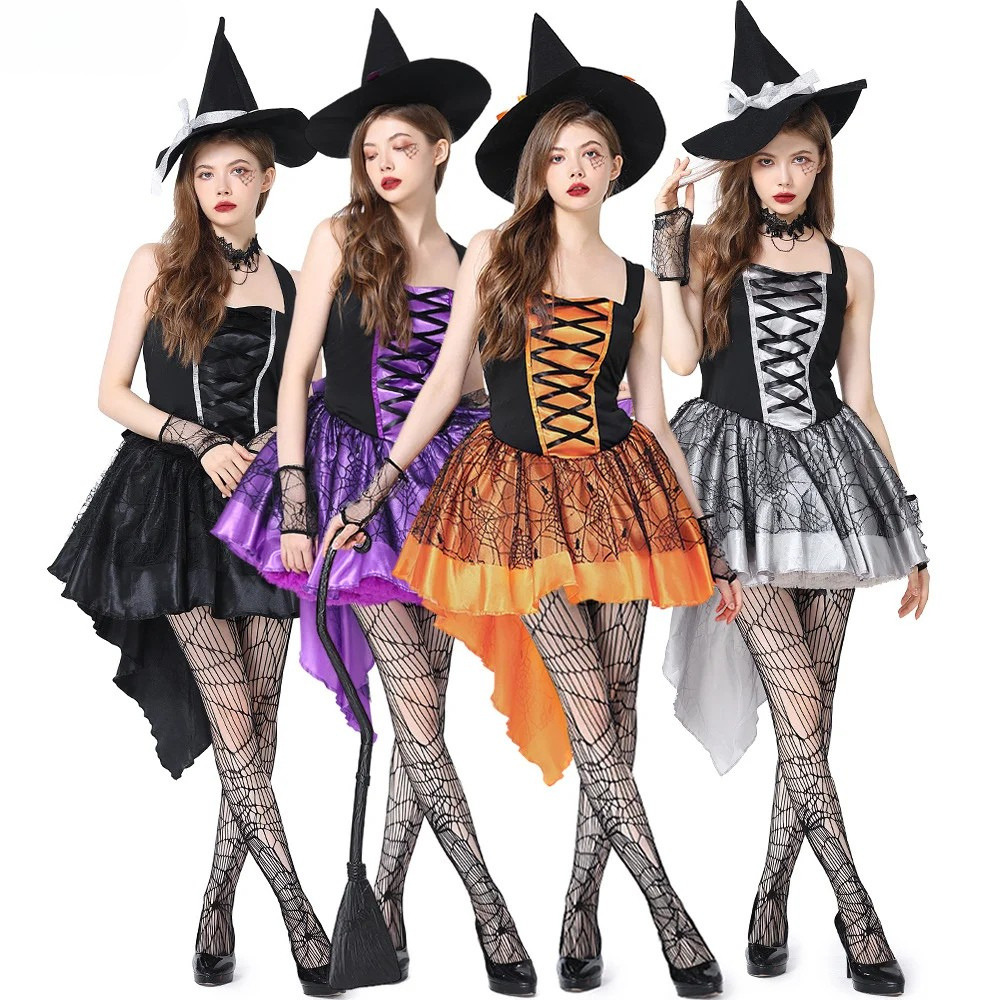 Gothic Witch Costume - Sexy Halloween Party Dress 2025