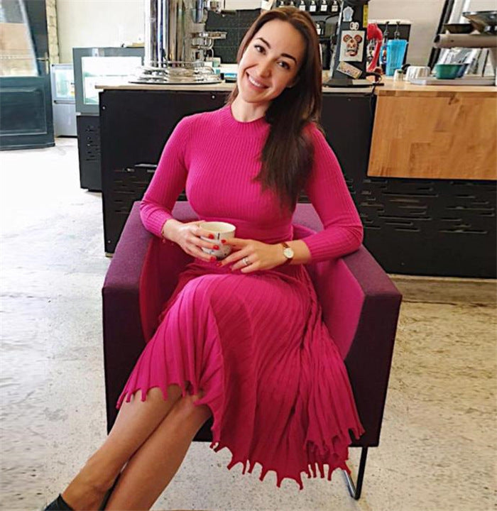 Elegant Pleated Dress