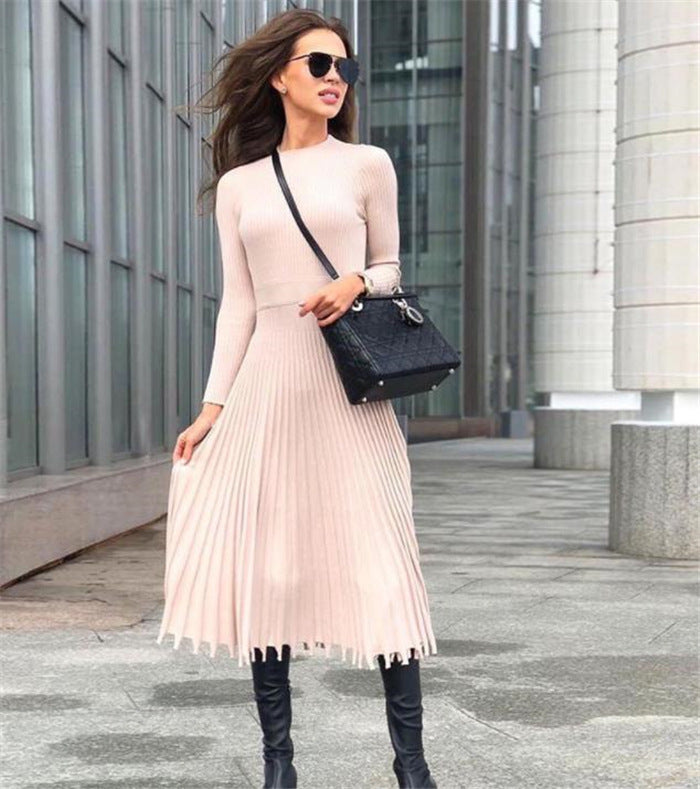 Elegant Pleated Dress