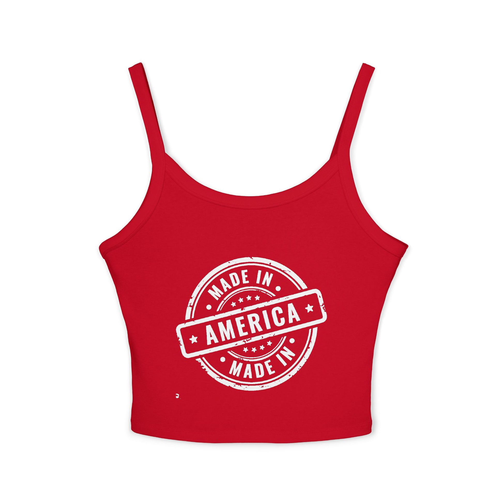 4th of July Made in America Women's Spaghetti Strap Tank Top