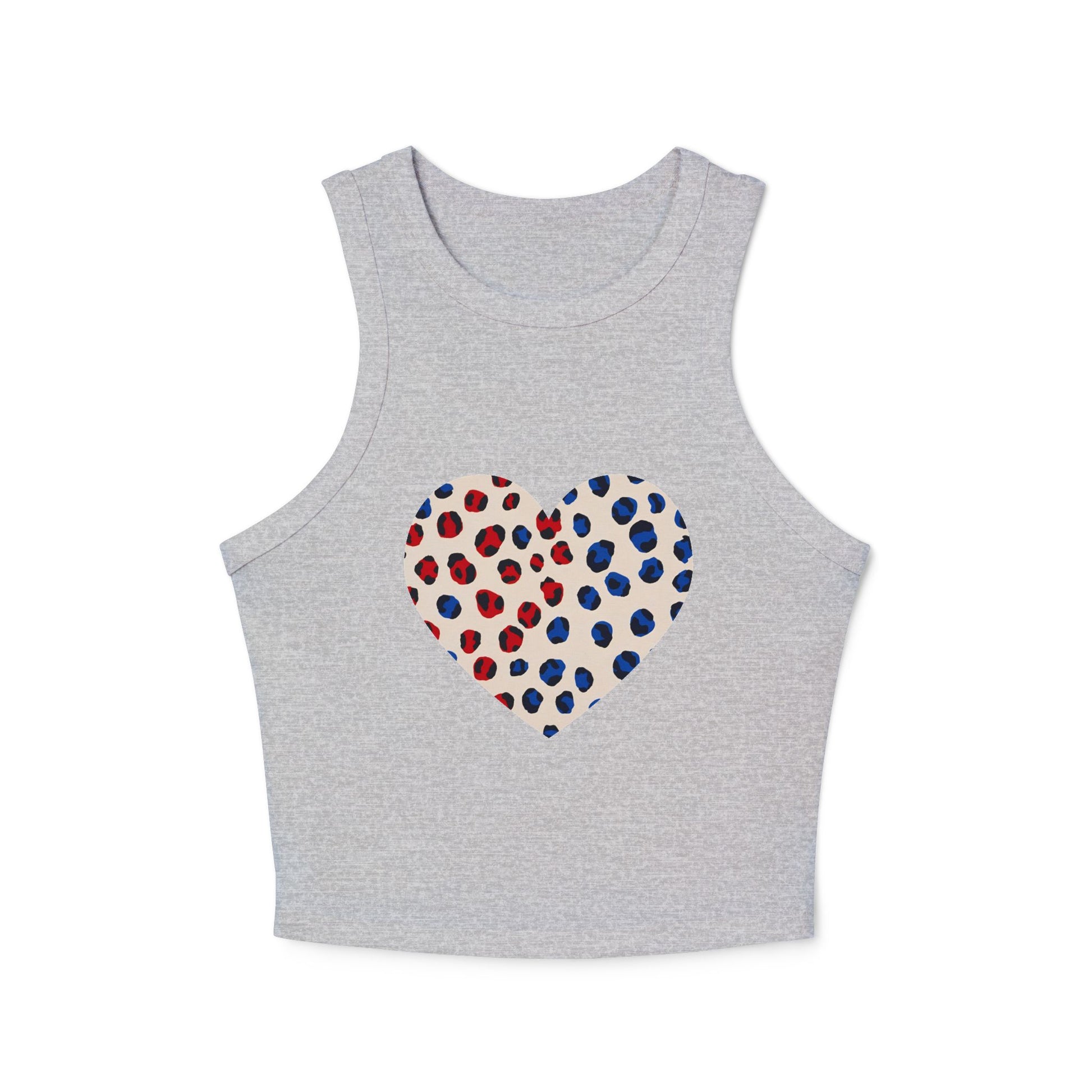 4th of July Cheetah Print Women's Micro Rib Tank Top