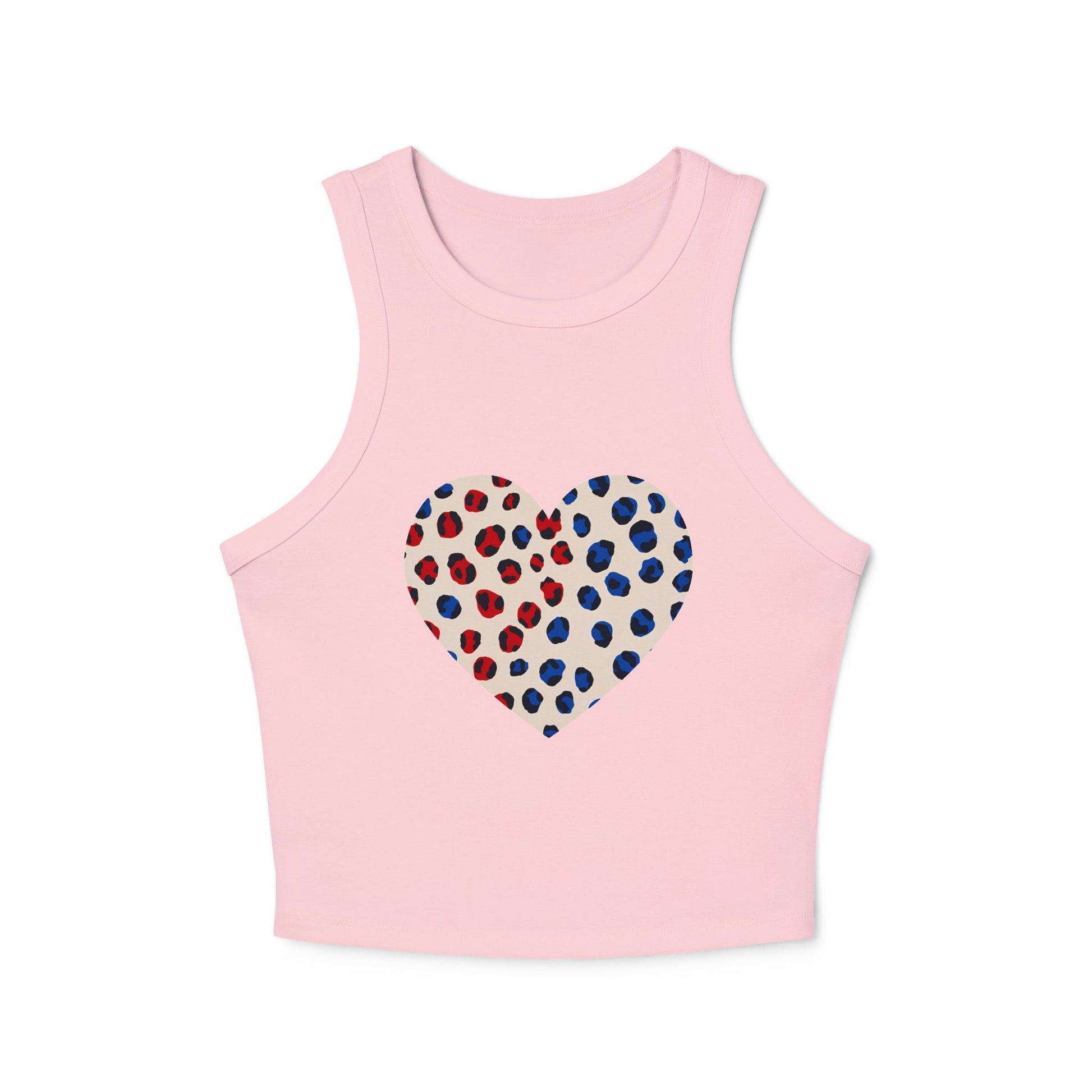 4th of July Cheetah Print Women's Micro Rib Tank Top