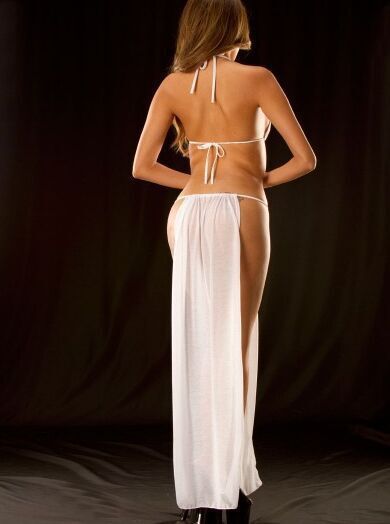 Long Dress Halter Lingerie Pajamas