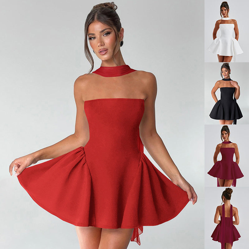 Tube Top Mini Dress – Backless Party Dress