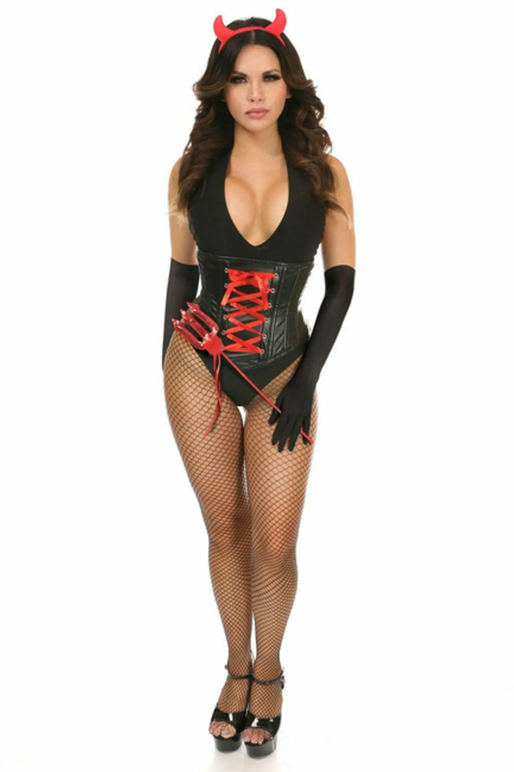 Sexy Devil Pop Corset Costume