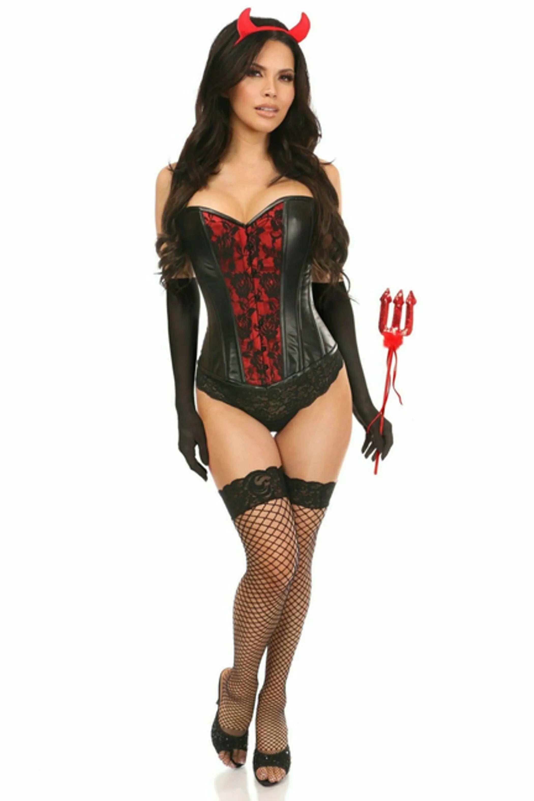 Gothic Devil Pop Corset Costume