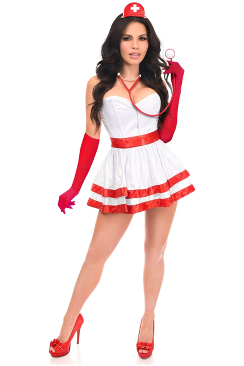 Heart Stopper Nurse Pop Corset Costume