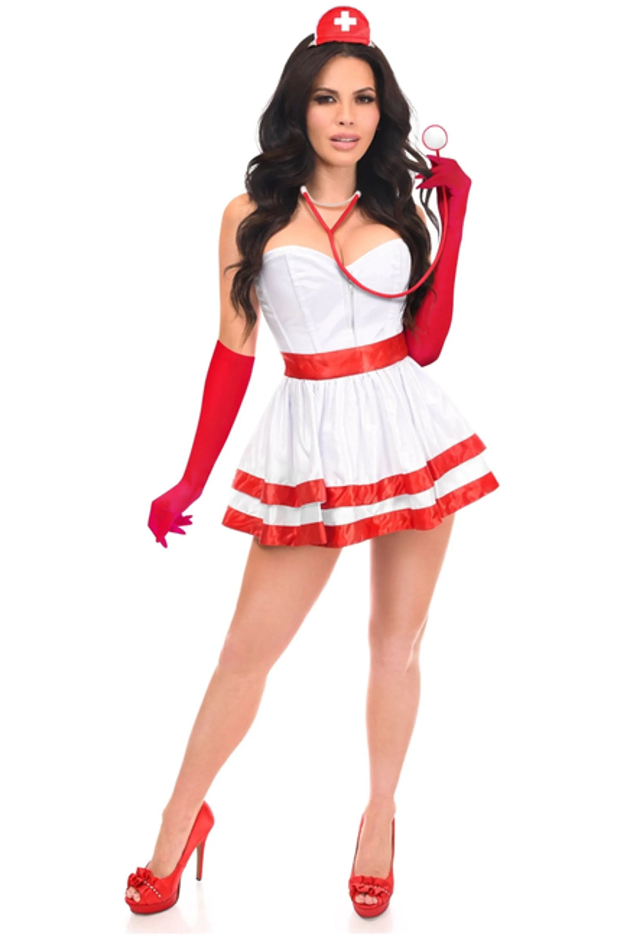 Heart Stopper Nurse Pop Corset Costume