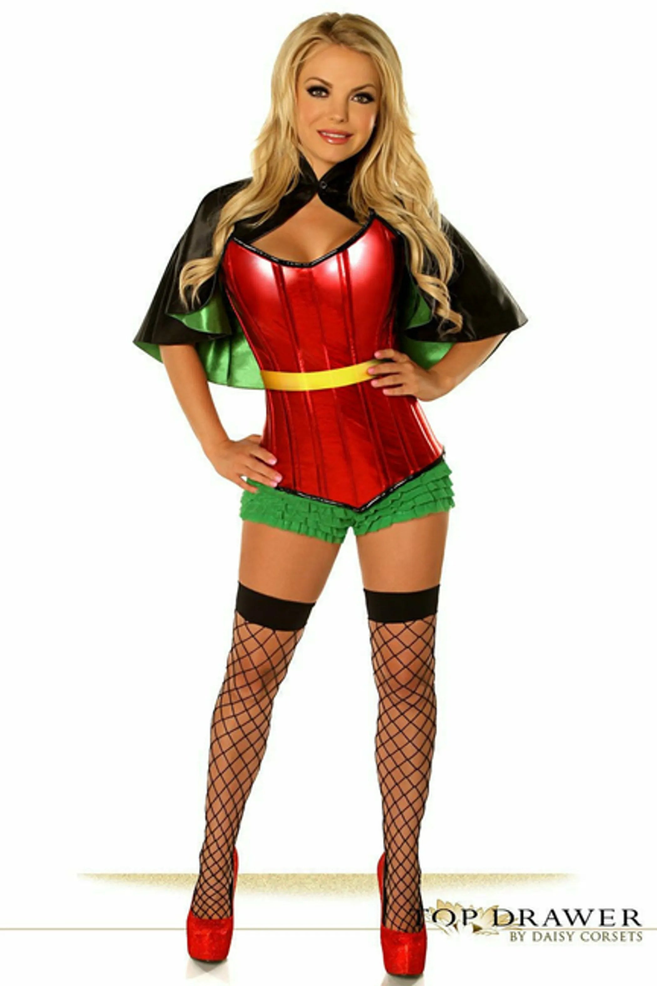 Superhero Sidekick Pop Corset Costume