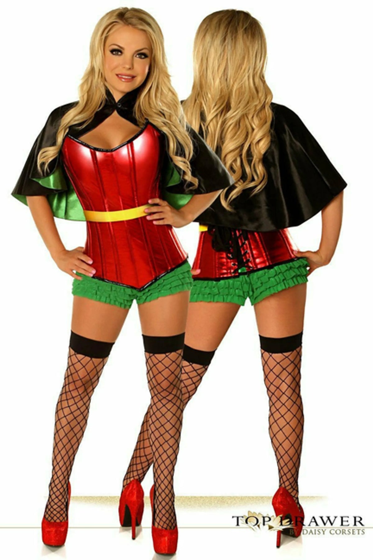 Superhero Sidekick Pop Corset Costume