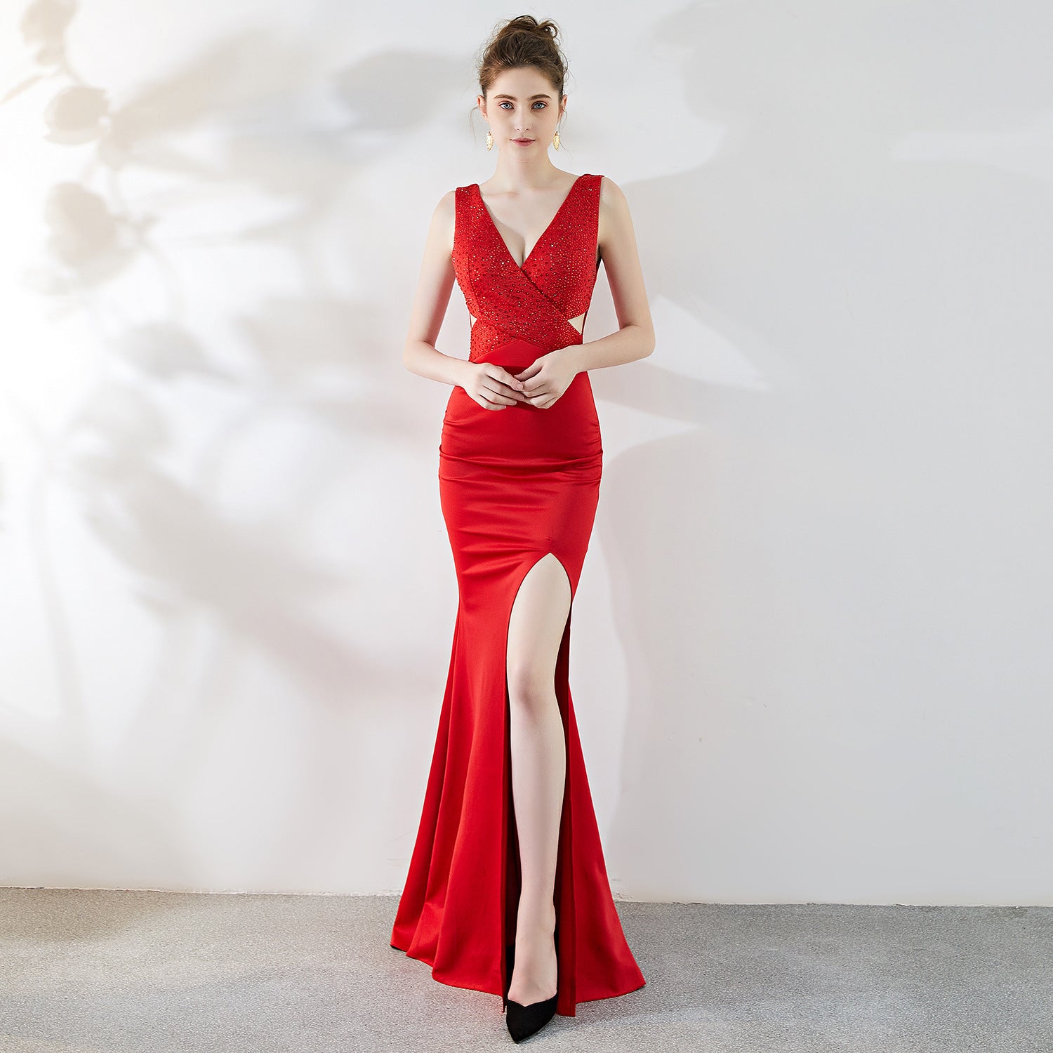 Elegant Sexy Cotton Blend Dress