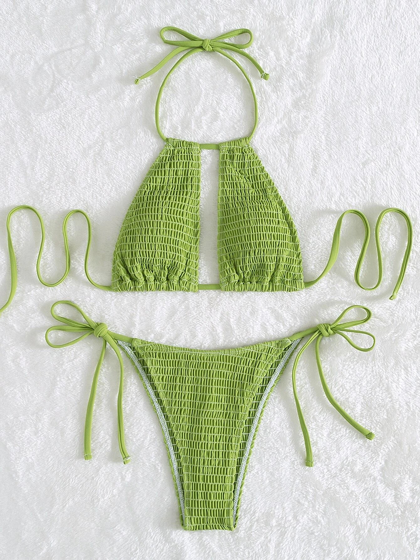 Women's Split Beach Swimsuit Bikini Two-Piece Set – Stylish & Comfortable Swimwear