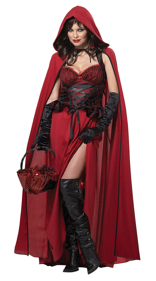 Red Hooded Dress Costume - Halloween 2025