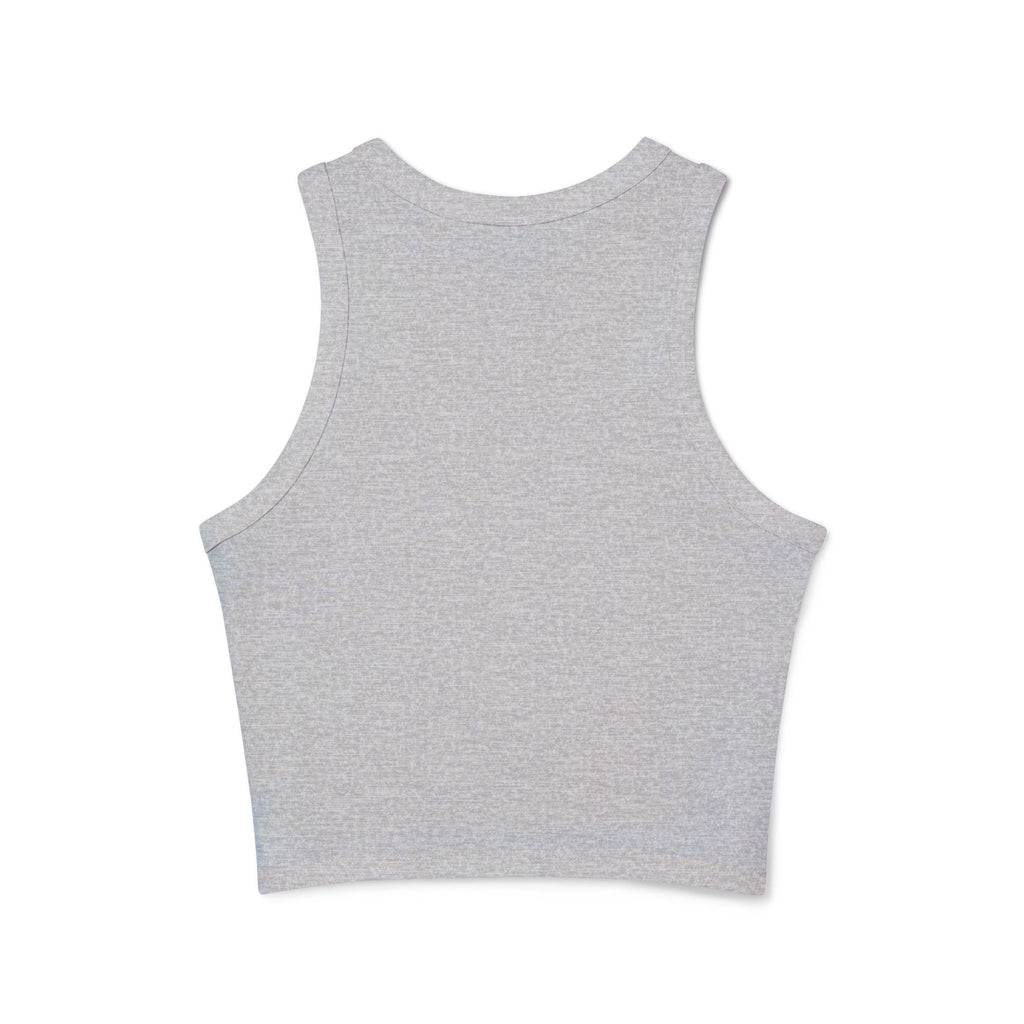 4th of July Zebra Print and Stars Women's Micro Rib Crop Tank Top