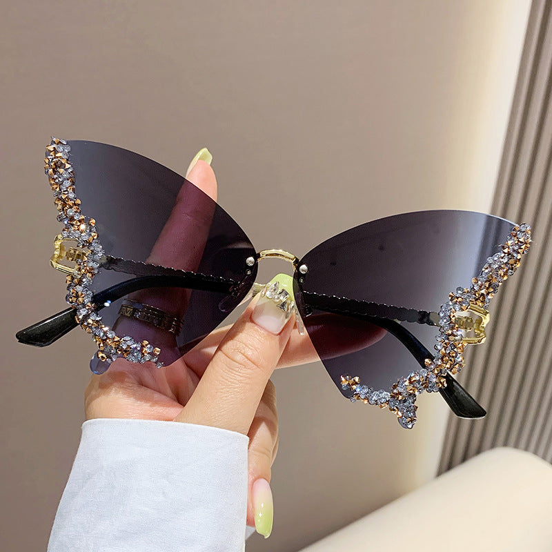 Diamond Butterfly Luxe Pop Sunglasses