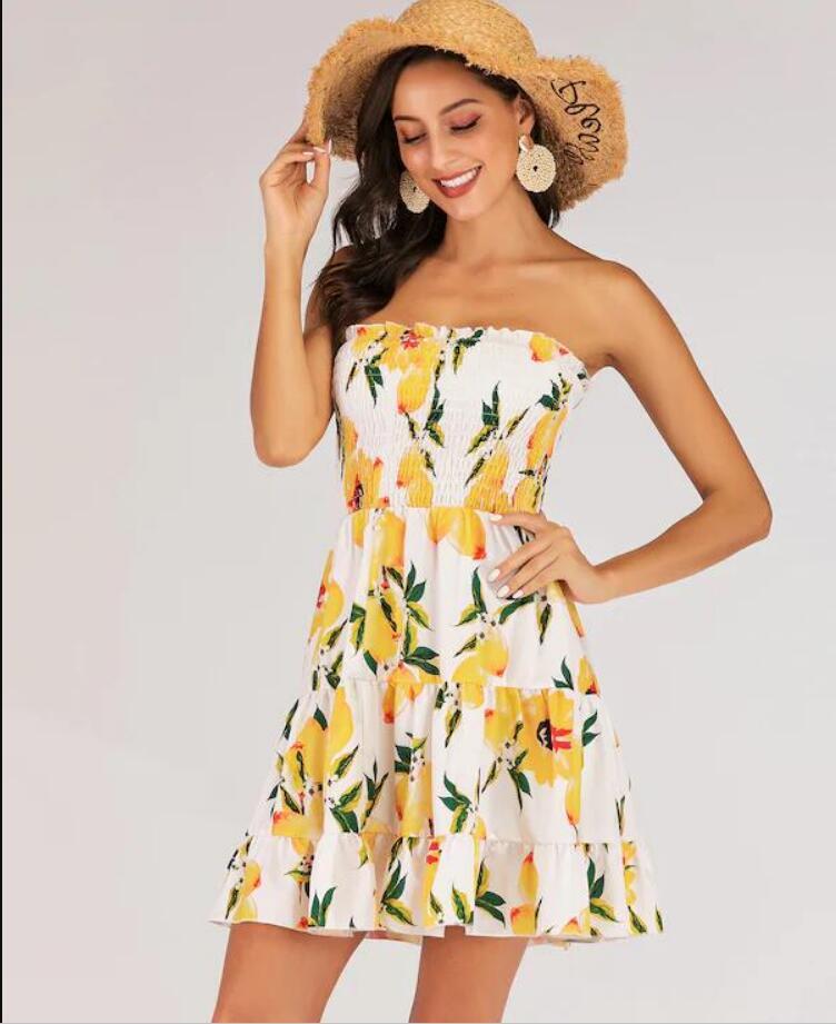 Chic Cotton-Blend Midi Dress for Summer