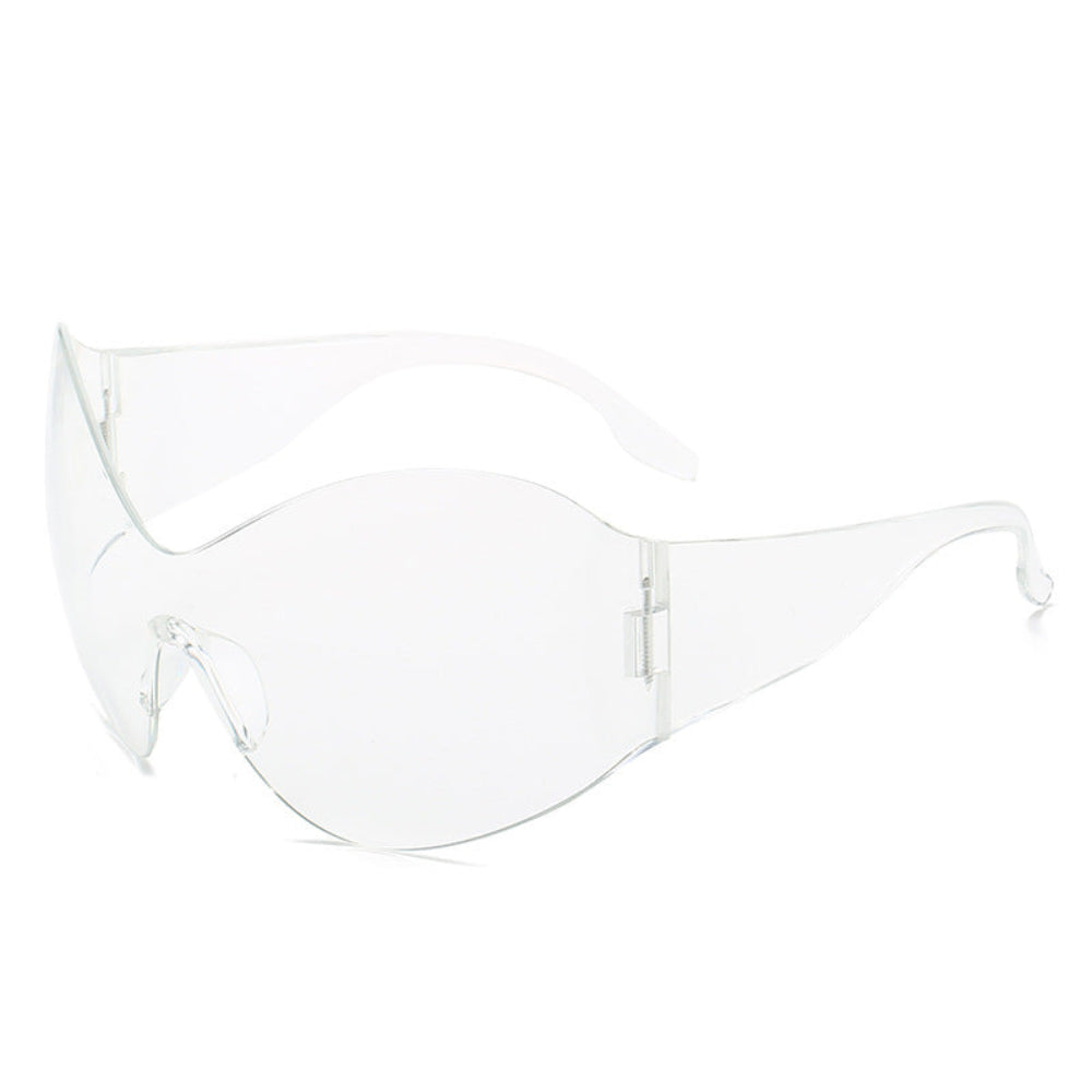 Clear face mask on a white background