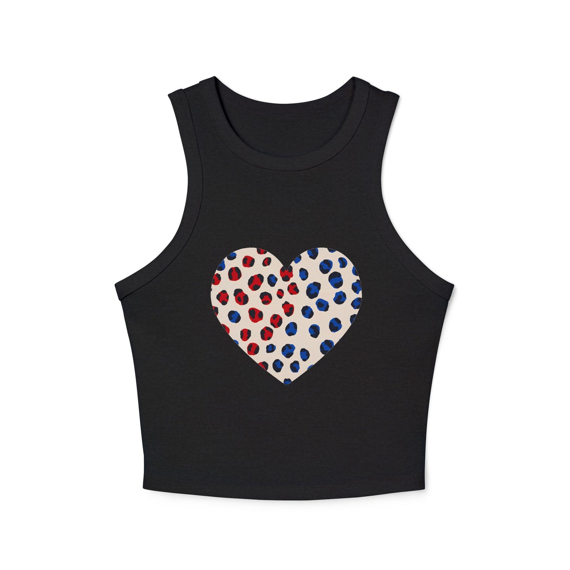 4th of July Cheetah Print Women's Micro Rib Tank Top