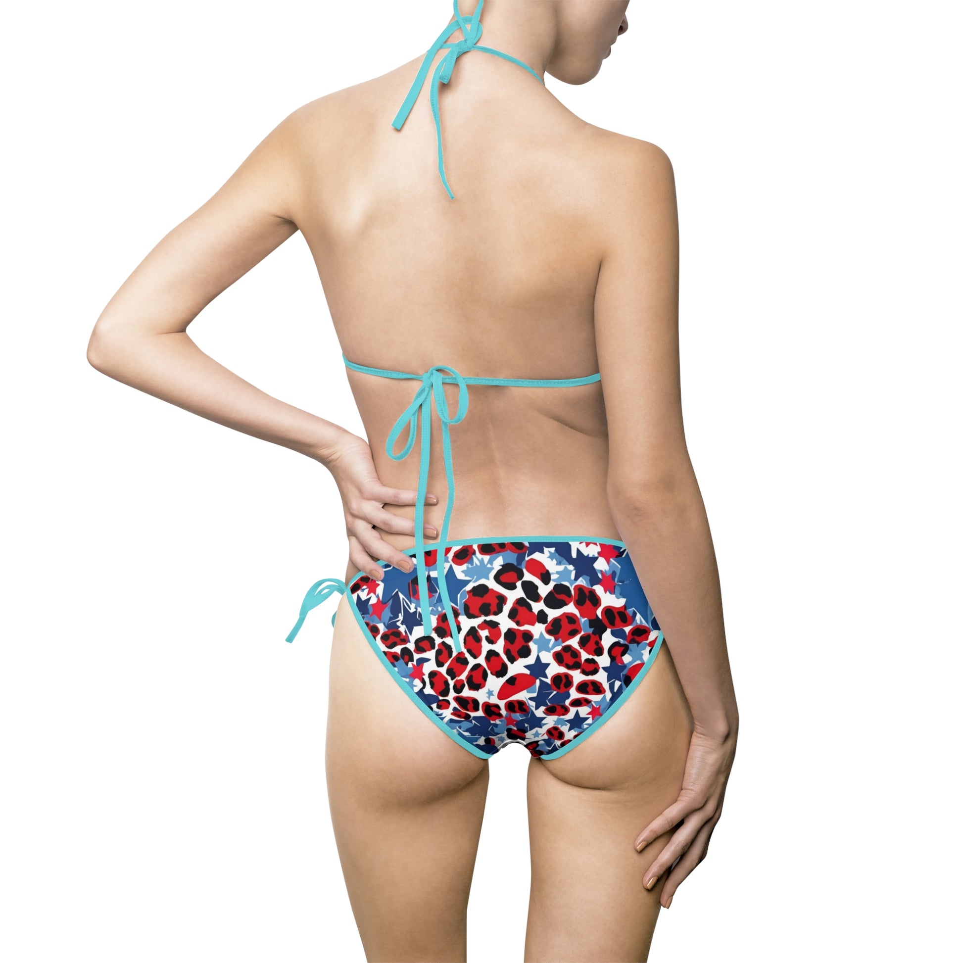 Leopard Print 4th of July Bikini | Boutique Jolie