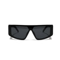 Black sunglasses on a white background