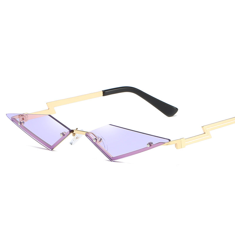 Color Film Rimless Pop Sunglasses extra product photo.
