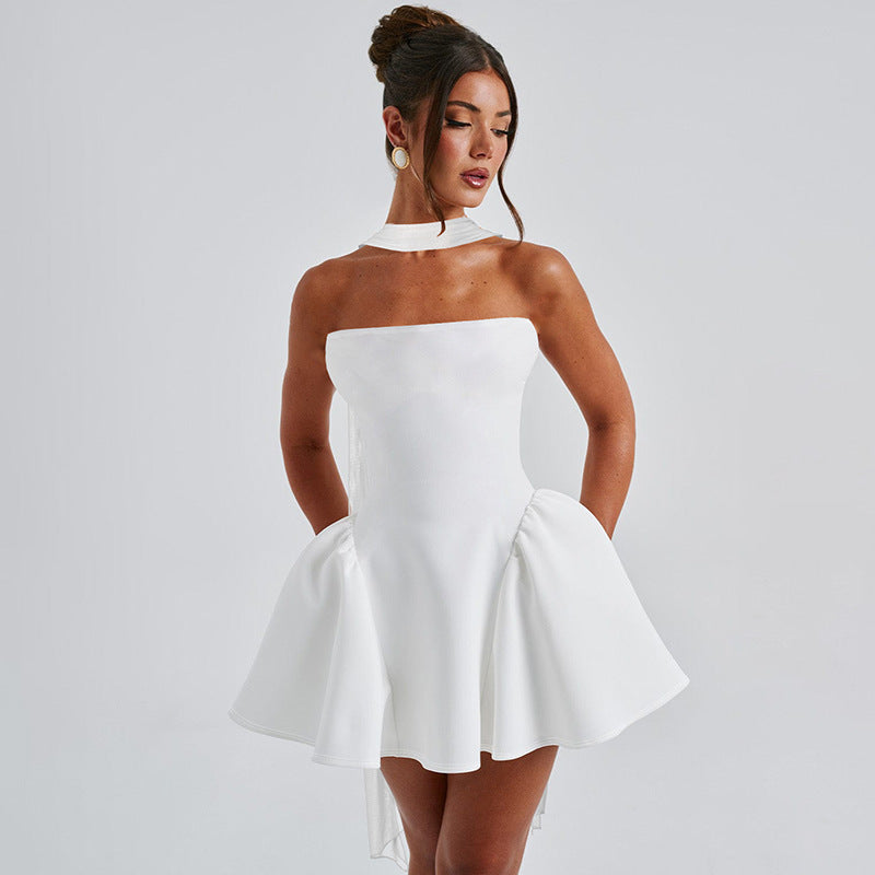 Tube Top Mini Dress – Backless Party Dress