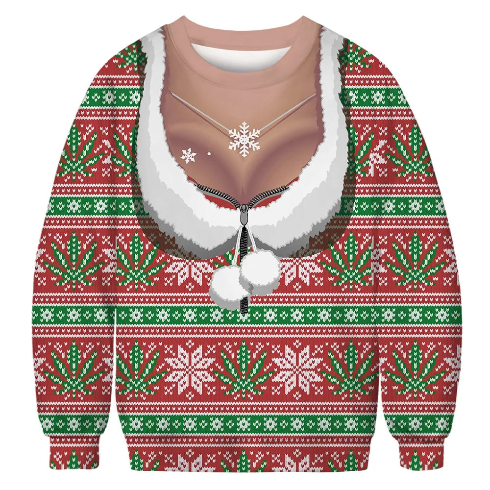 Friends Ugly Christmas Sweater - Holiday Pullover for Men & Women