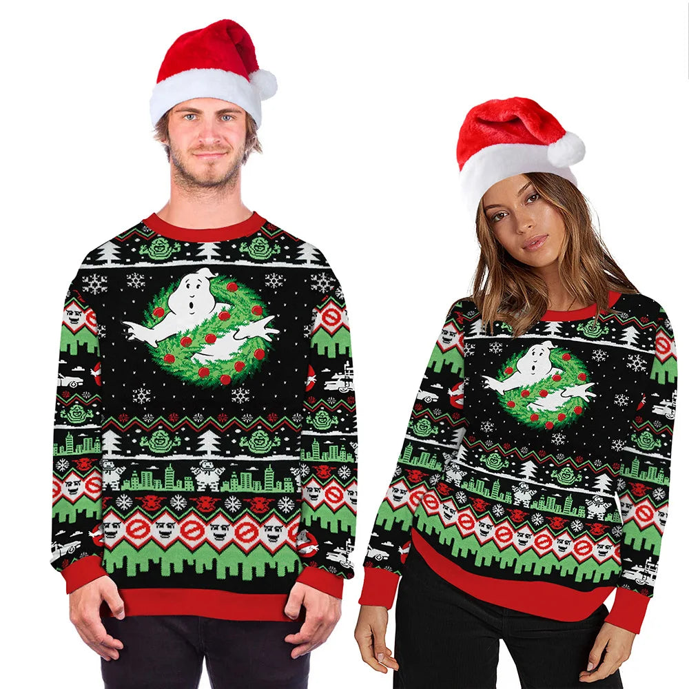 Friends Ugly Christmas Sweater - Holiday Pullover for Men & Women