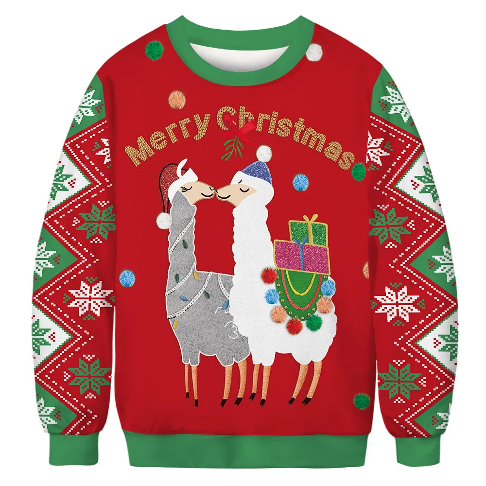 Friends Ugly Christmas Sweater - Holiday Pullover for Men & Women