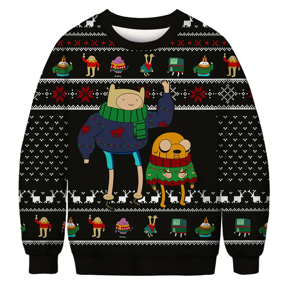 Friends Ugly Christmas Sweater - Holiday Pullover for Men & Women