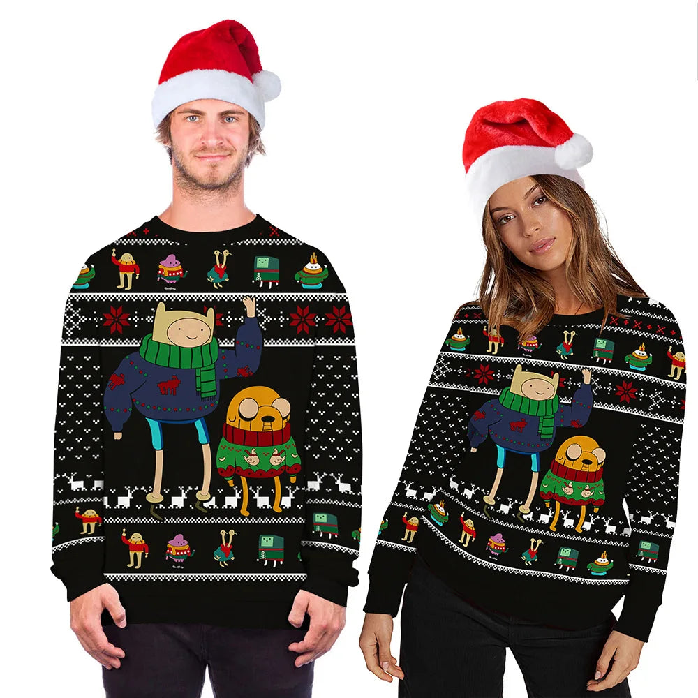 Friends Ugly Christmas Sweater - Holiday Pullover for Men & Women