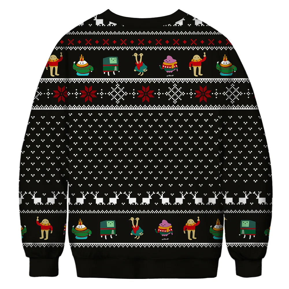 Friends Ugly Christmas Sweater - Holiday Pullover for Men & Women