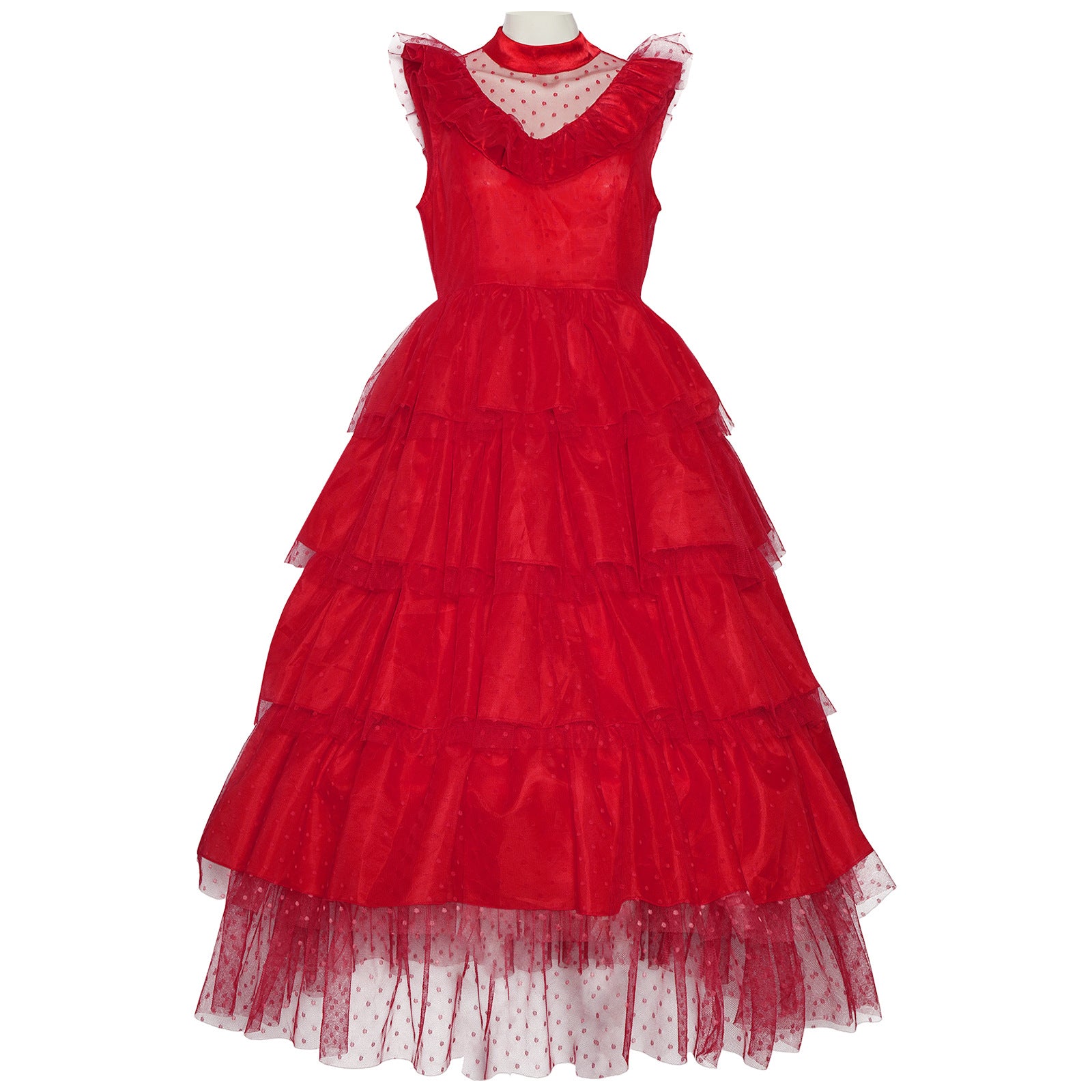 Jolie Lydia Beetlejuice Wedding Dress - Gothic Red Halloween 2025