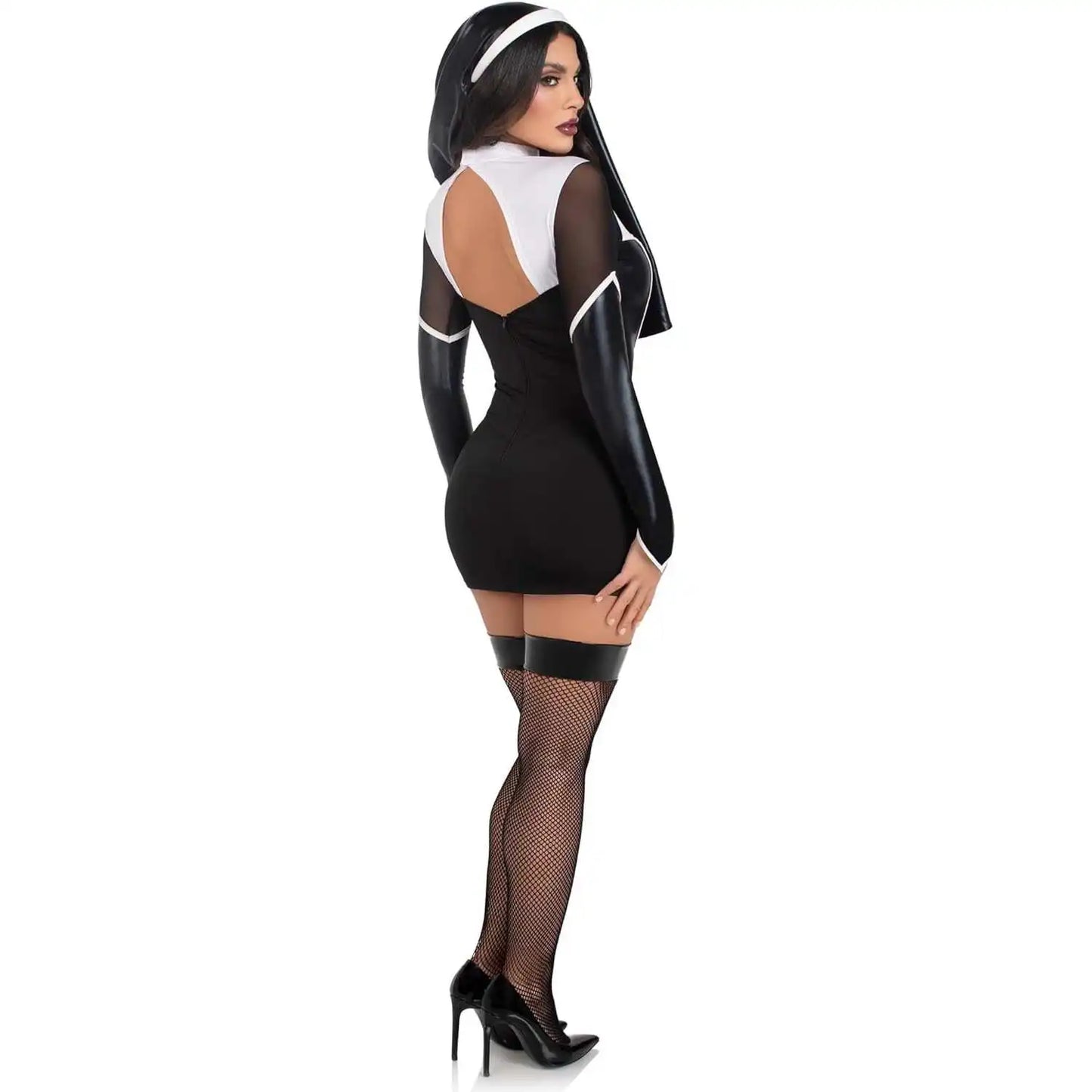 Hollow Out Nun Lingerie Dress