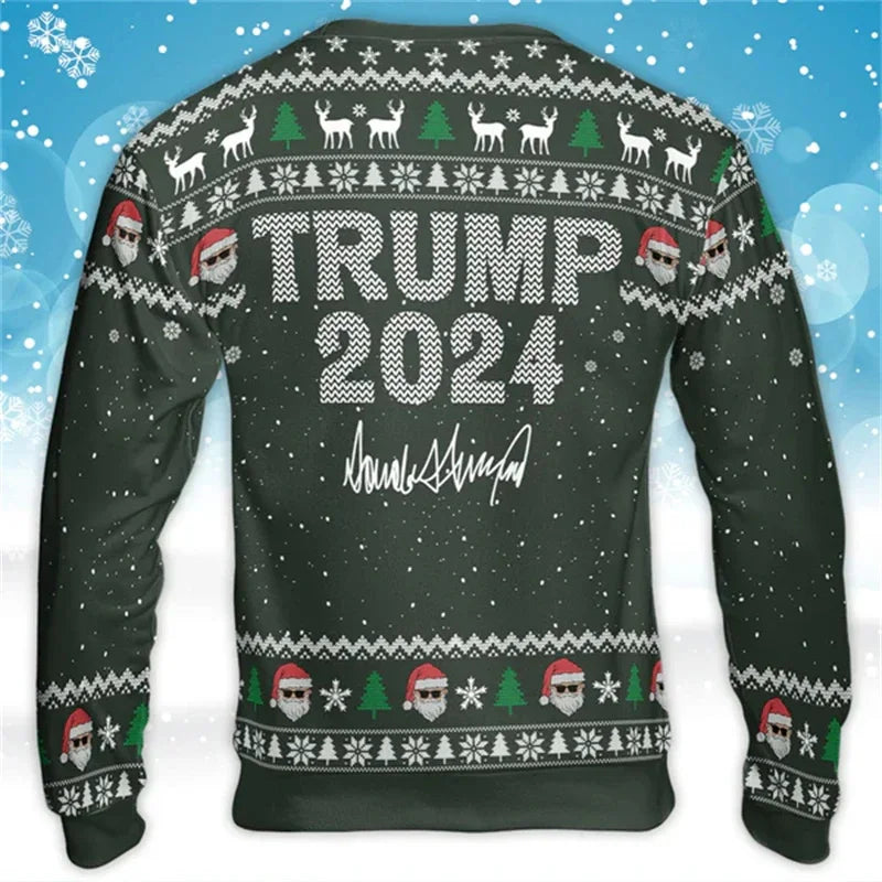 Donald Trump 'Make Christmas Great Again' Christmas Sweater – Festive Holiday Apparel