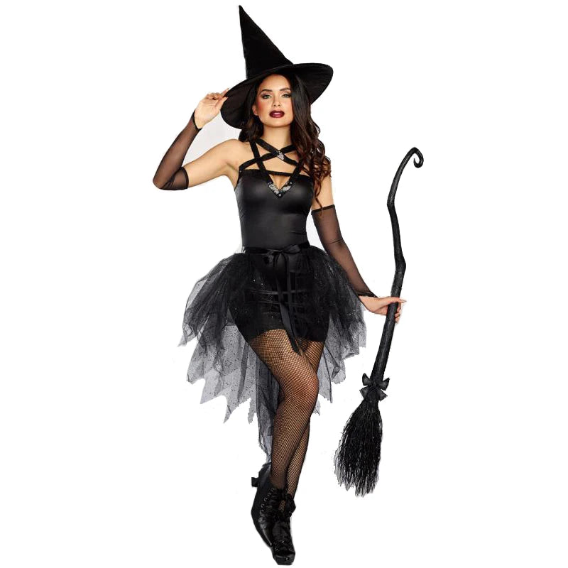 Carnival Sexy Witch Costume - Gothic Halloween 2025