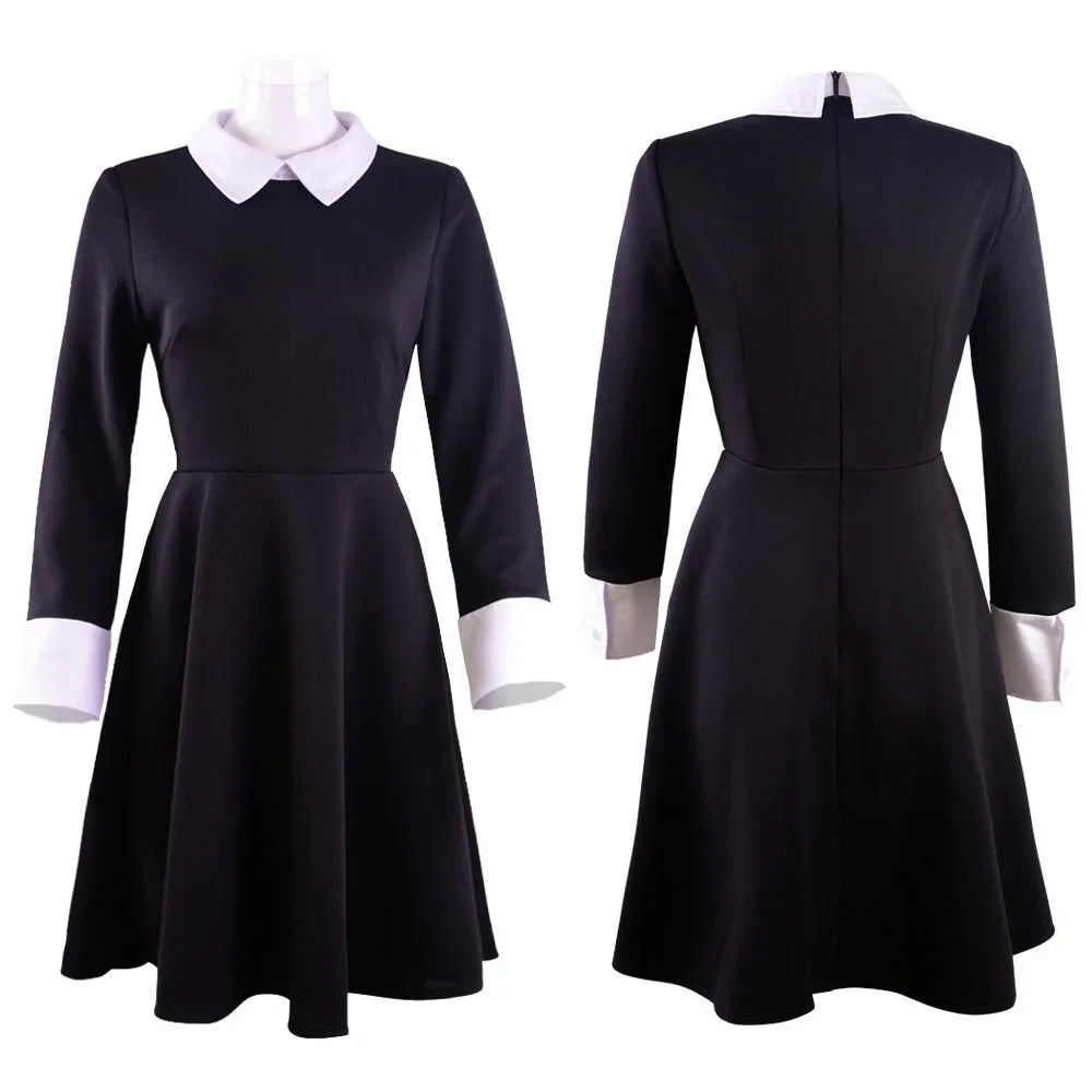 Addams Family Cosplay Costumes - Gothic Black Collection 2025