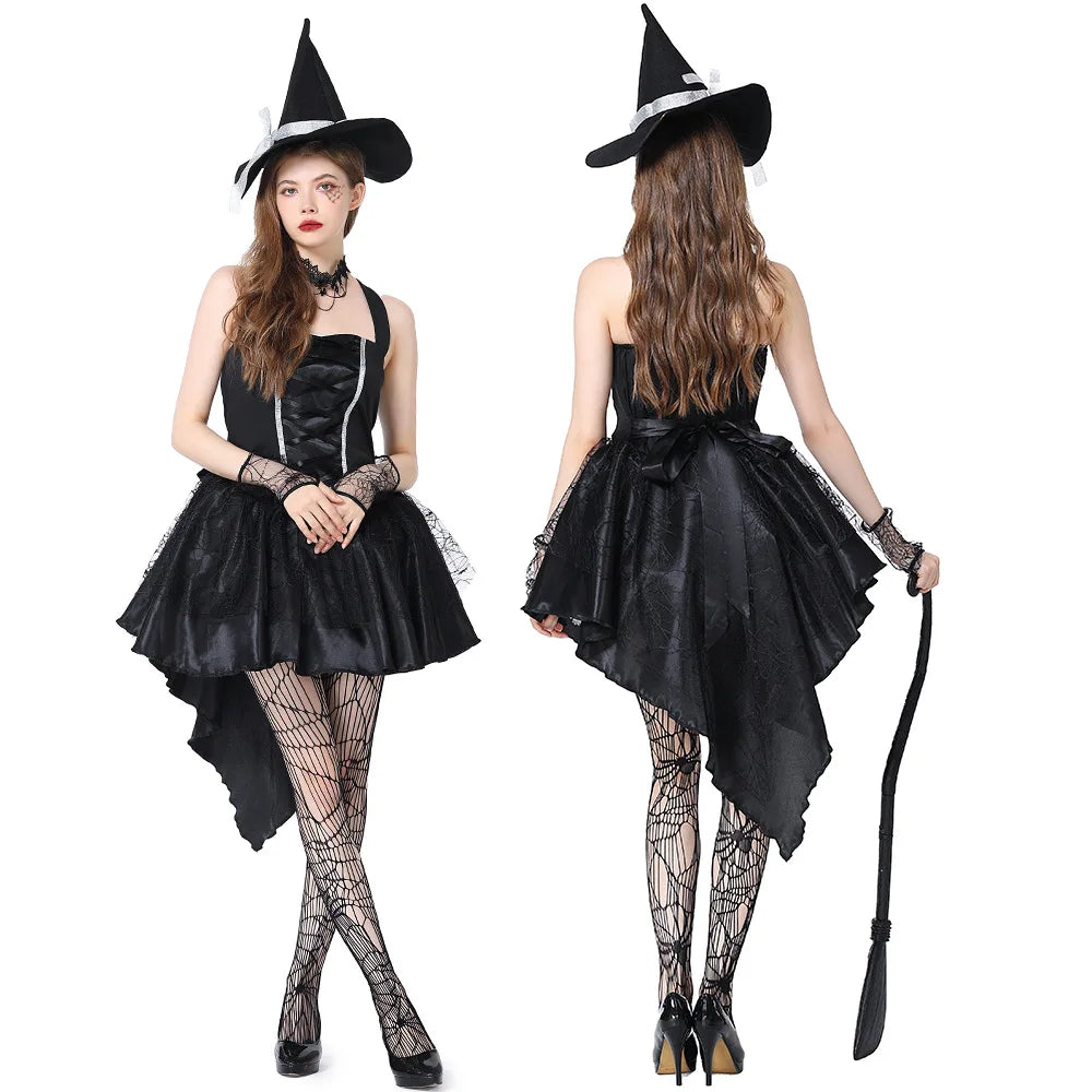Gothic Witch Costume - Sexy Halloween Party Dress 2025
