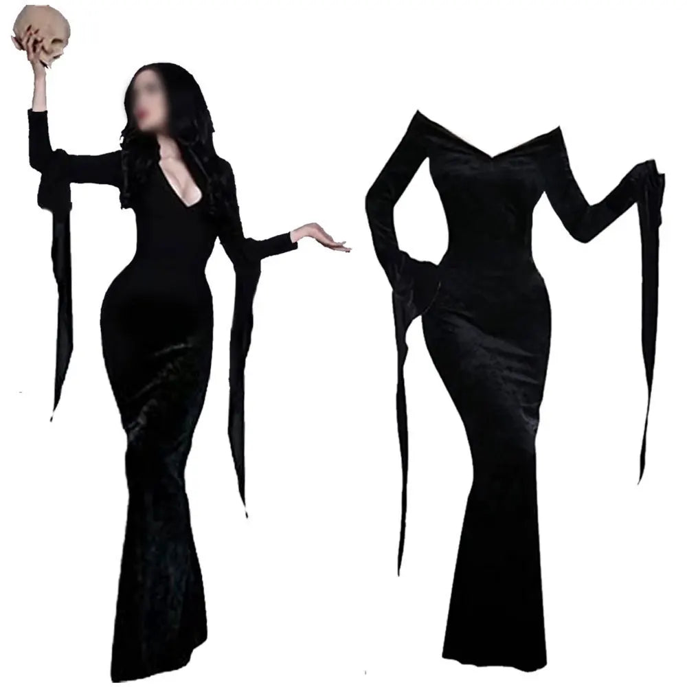 Addams Family Cosplay Costumes - Gothic Black Collection 2025