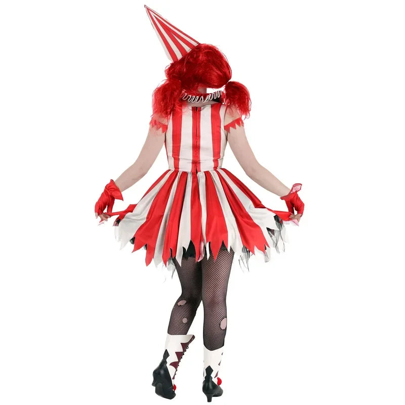Ghost Clown Costume Set - Sexy Halloween 2025