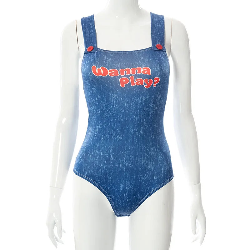 Chucky Doll Cosplay Bodysuit - Wanna Play Halloween 2025