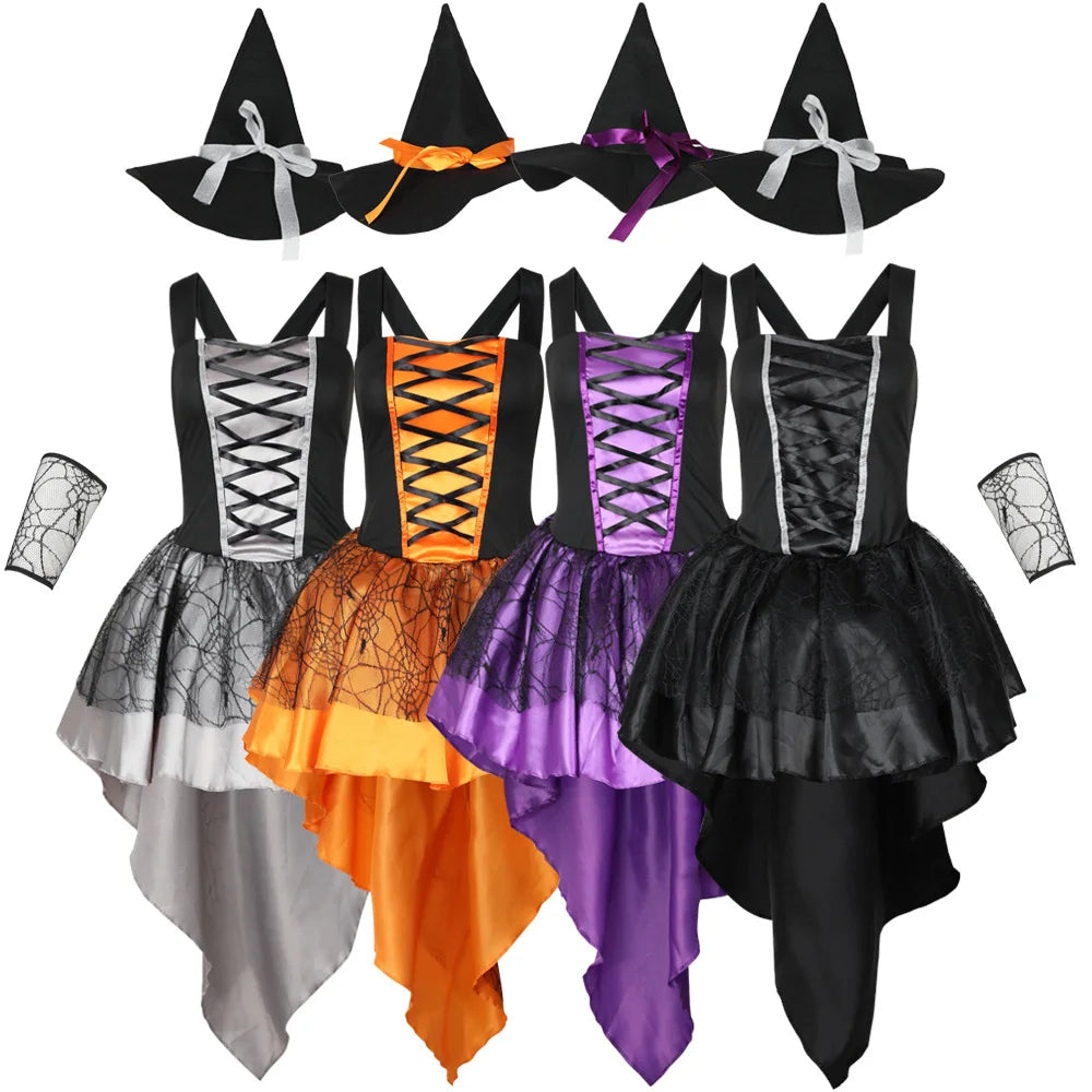 Gothic Witch Costume - Sexy Halloween Party Dress 2025