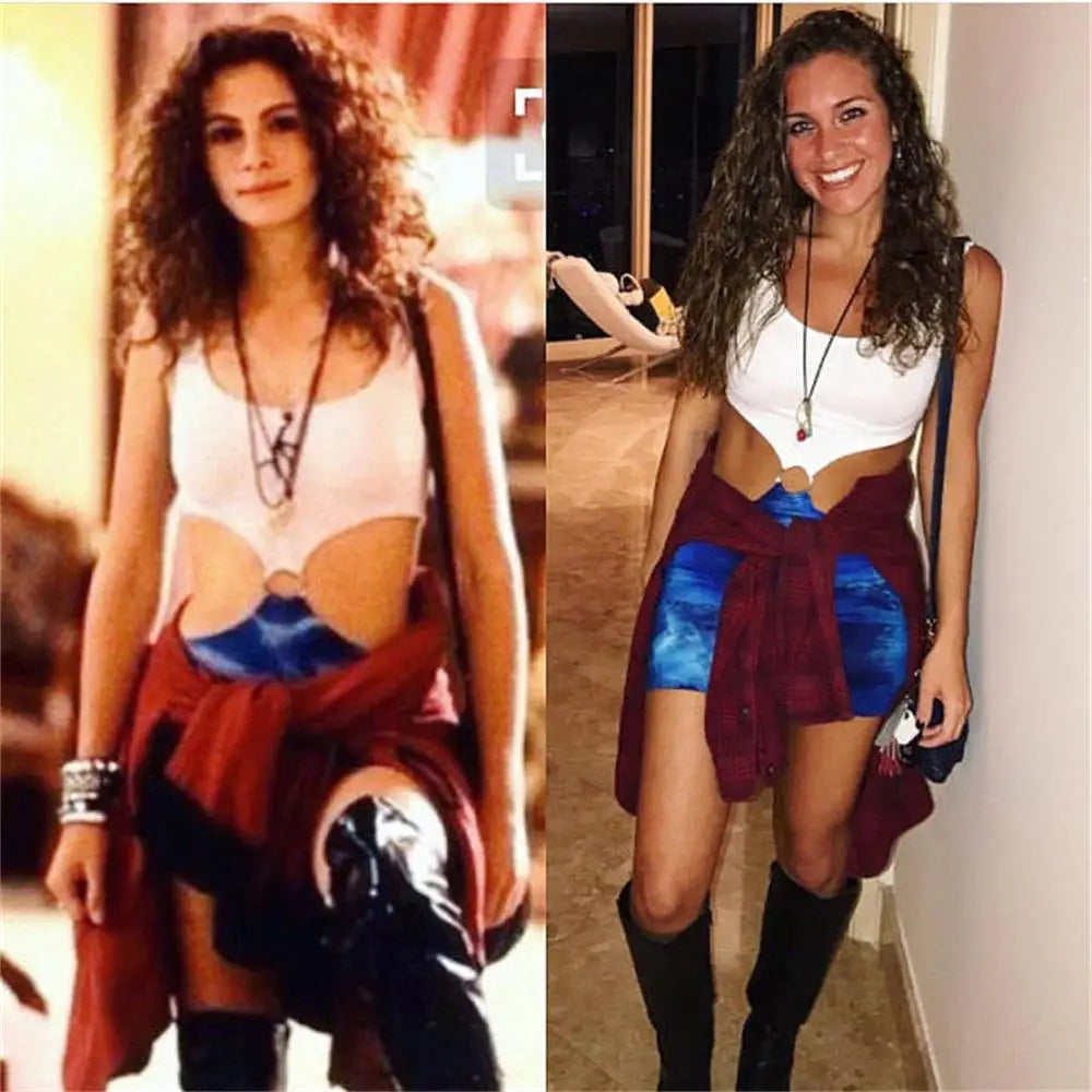 Jolie Pretty Woman Julia Roberts Cosplay Dress - Halloween 2025