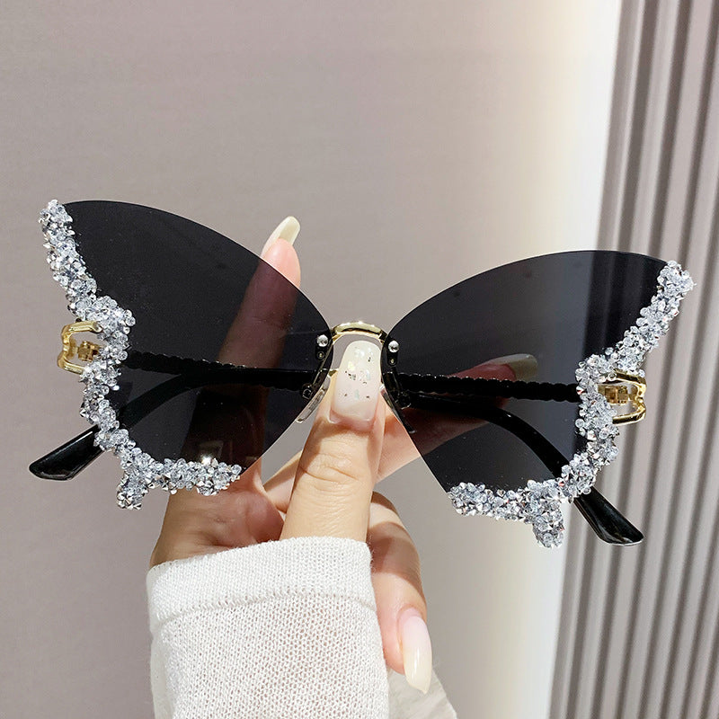 Diamond Butterfly Luxe Pop Sunglasses