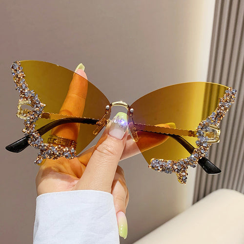 Diamond Butterfly Luxe Pop Sunglasses