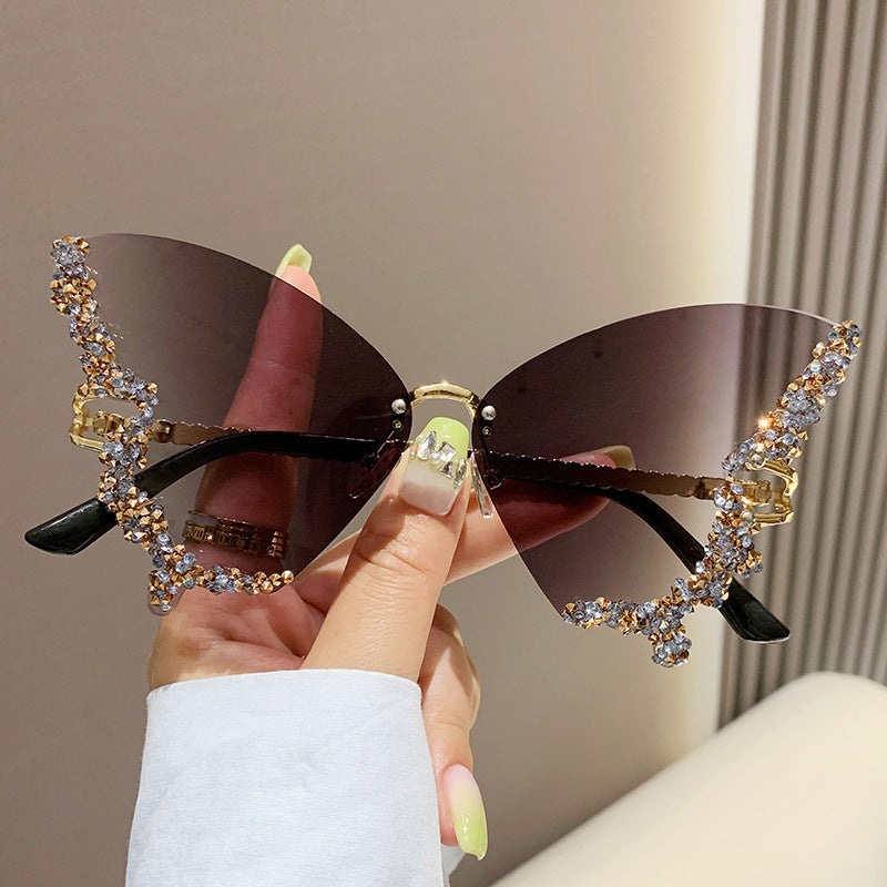 Diamond Butterfly Luxe Pop Sunglasses