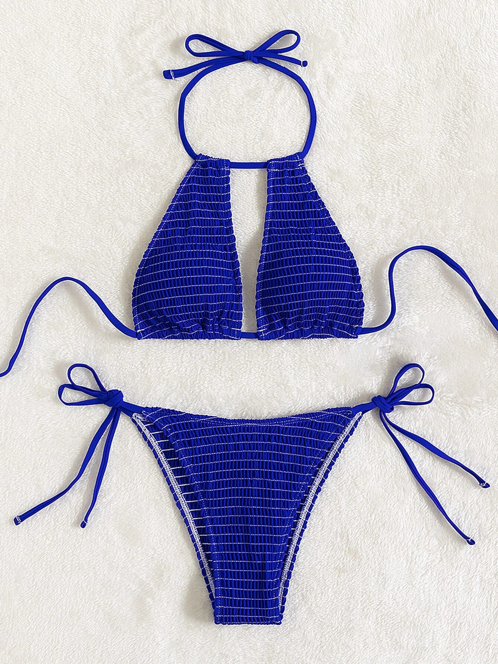 Women's Split Beach Swimsuit Bikini Two-piece Set